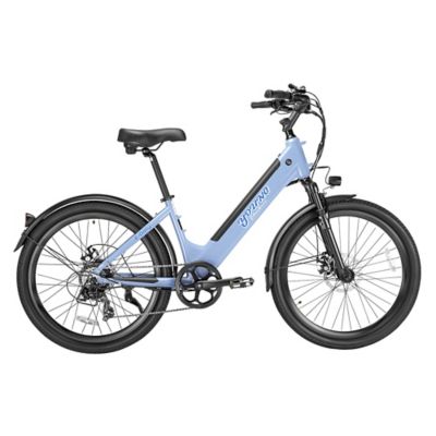 Image showing  E-Daily Step-Through Hybrid Electric Bike, Prussian Blue
