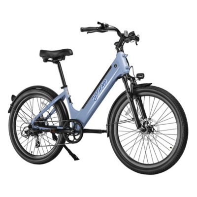 Image showing  E-Daily Step-Through Hybrid Electric Bike, Prussian Blue