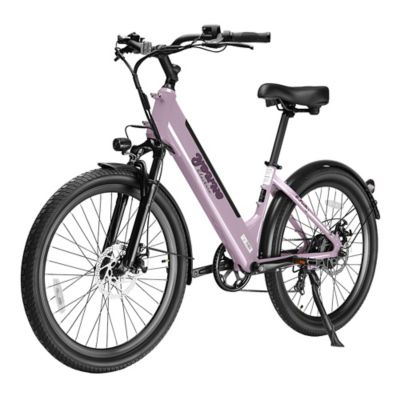 Young Electric E-Daily Step-Through Hybrid Electric Bike, Pink