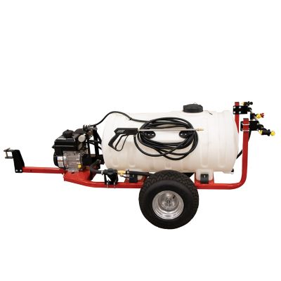 Fimco FIMCO 65 Gallon Trailer Sprayer with 4 Roller Pump and Broadcast Boom