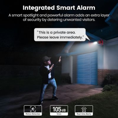 Image showing 8 th AOSU 4K UHD 8.0-MP Wi-Fi Outdoor AI-Smart SolarCam P1 Max Security Camera