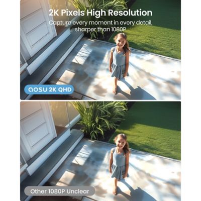 Image showing  2K QHD 3.0-MP Outdoor Dual-Band WirelessCam System 2 Cam Kit with 2 Cameras and 4-Channel HomeBase Recorder, C6P2AH11