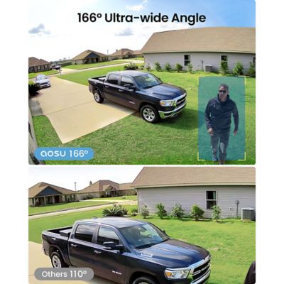 Image showing 5 th AOSU 2K QHD 3.0MP Outdoor Dual-Band WirelessCam System 2-Camera Kit, 4-Channel Home Station Recorder C6P2AH11