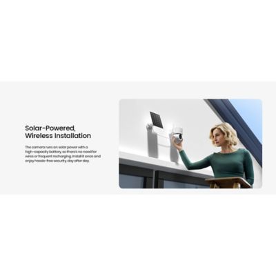 Image showing  3K 5.0-MP Wi-Fi Outdoor AI-Smart Solar Security Camera, Panoramic PTZ, AutoTracking, Enhanced Detection, 2-Way Talk