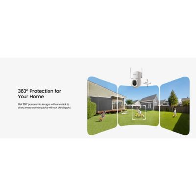 Image showing  3K 5.0-MP Wi-Fi Outdoor AI-Smart Solar Security Camera, Panoramic PTZ, AutoTracking, Enhanced Detection, 2-Way Talk