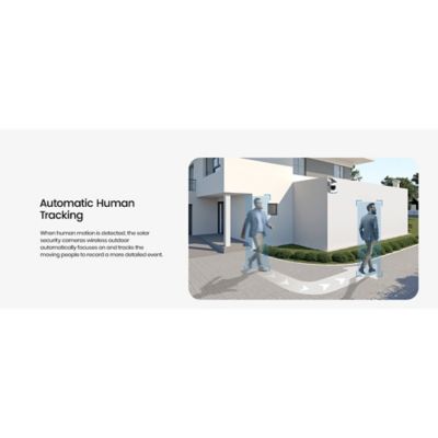 Image showing  2K QHD 3.0-MP Wi-Fi Outdoor AI-Smart Solar Security Camera with Panoramic PTZ and Auto-Tracking, C9C2CA11