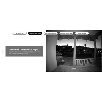 Image showing  2K 3.0-MP QHD Wi-Fi AI-Smart Wide-Angle Video Doorbell with HomeBase Chime, V8P1AX11