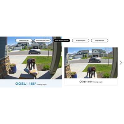 Image showing  2K 3.0-MP QHD Wi-Fi AI-Smart Wide-Angle Video Doorbell with HomeBase Chime, V8P1AX11