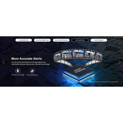 Image showing  2K 3.0-MP QHD Wi-Fi AI-Smart Wide-Angle Video Doorbell with HomeBase Chime, V8P1AX11