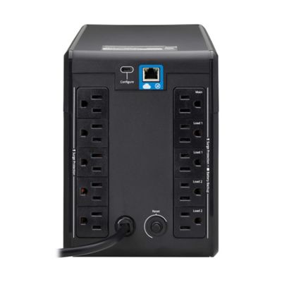 Image showing  500-Watt Line-Interactive Cloud-Connected Tower UPS with Remote Monitoring, 10 Outlets, 5 ft. Cord, SMART750LCDTNC