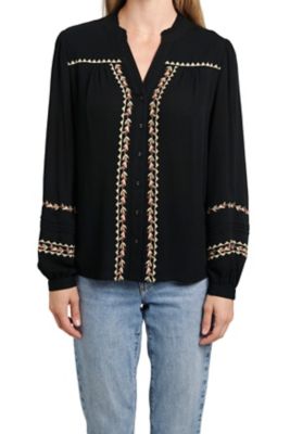 Vintage Threads Long Sleeve Tribal Blouse