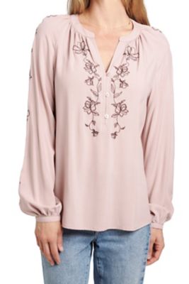 Image showing 0 th Vintage Threads Long Sleeve Embroidered Blouse