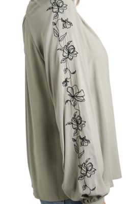 Image showing  Long Sleeve Embroidered Blouse