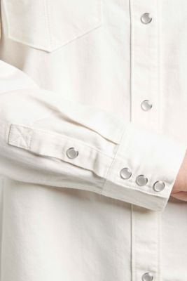 Image showing  Long Sleeve Embroidered Denim Shirt