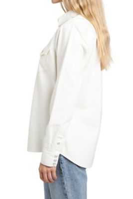 Image showing  Long Sleeve Embroidered Denim Shirt