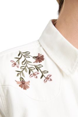 Image showing 5 th Vintage Threads Long Sleeve Embroidered Denim Shirt