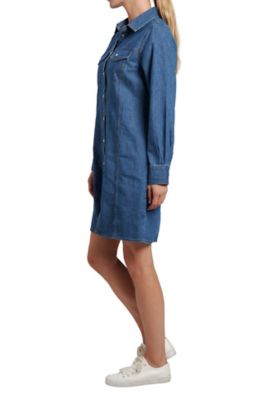 Image showing  Long Sleeve Denim Dress
