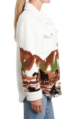 Image showing  Two Pocket Button Scenic Sherpa