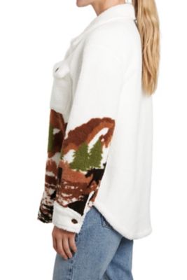 Image showing  Two Pocket Button Scenic Sherpa