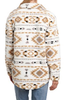 Image showing  Women's Two Pocket Button Aztec Sherpa