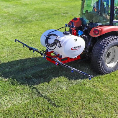 Image showing  65 Gal 3 Point Sprayer with 6 Roller Pump, Deluxe Spray Wand and 7 Nozzle Boom
