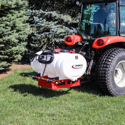 Image showing  65 Gal 3 Point Sprayer with 4.5 GPM Pump, Deluxe Spray Wand and Broadcast Boom