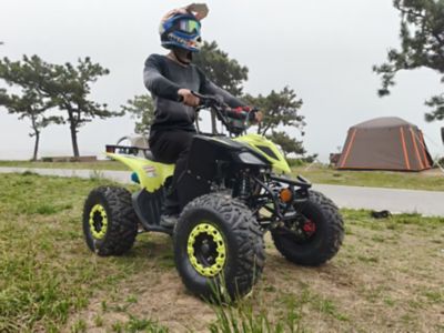 Image showing 6 th Supermach 125cc Carburetor Fluorescent Green ATV