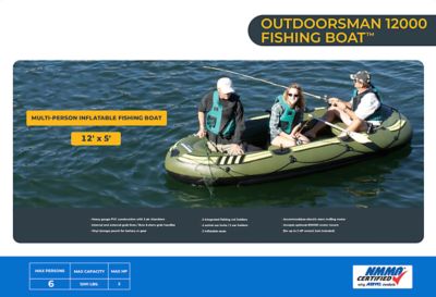 Image showing 7 th Solstice Watersports Outdoorsman 6 Person Inflatable Boat, 31600