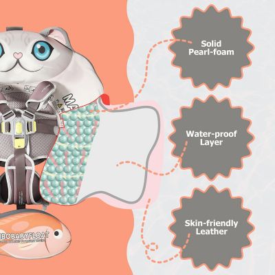 Image showing  Air-Free Float with Canopy - Cat - Gray