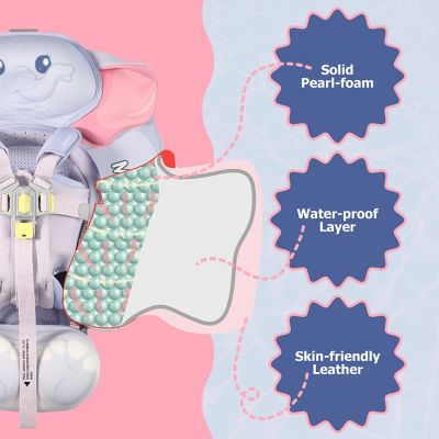 Image showing  Air-Free Float with Canopy + Carrier- Elephant - Blue