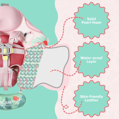 Image showing  Air-Free Float with Canopy - Flamingo - Pink