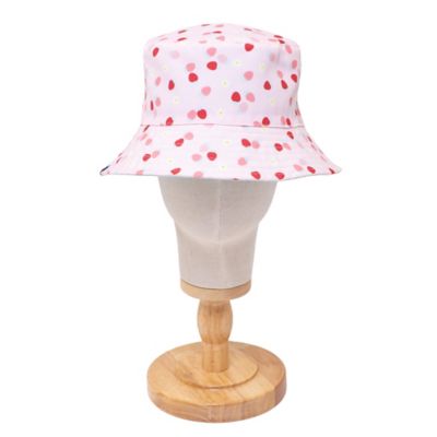 Image showing  Mimish Reversible Bucket Hat - Strawberries + Daisies