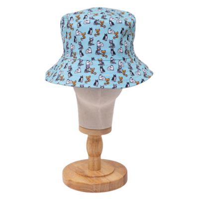 Image showing  Mimish Reversible Bucket Hat - Pals in Print Collection Sweet Cats