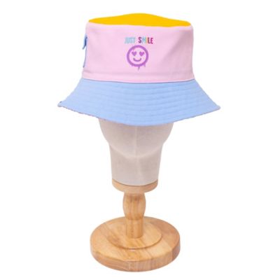 mimish Mimish Reversible Bucket Hat - Pink Smile