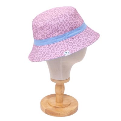 Image showing  Mimish Reversible Bucket Hat - Pink Smile