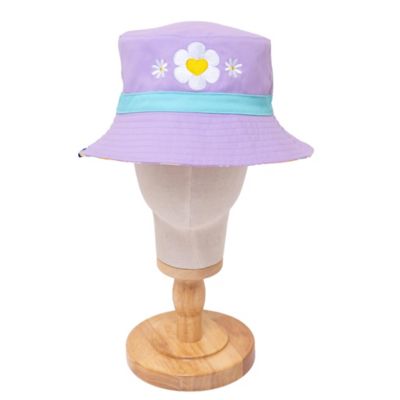 mimish Mimish Reversible Bucket Hat - Happy Daisy Stripes