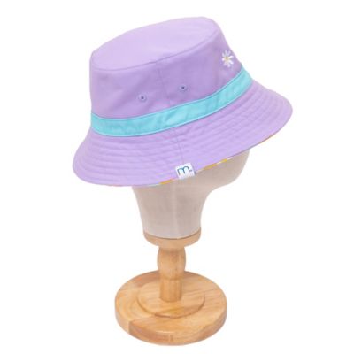 Image showing  Mimish Reversible Bucket Hat - Happy Daisy Stripes