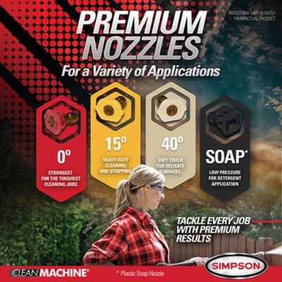 Image showing 5 th SIMPSON 2900 PSI at 2.4 GPM 170cc Engine with Axial Pump Cold Water Clean Machine Gas Pressure Washer