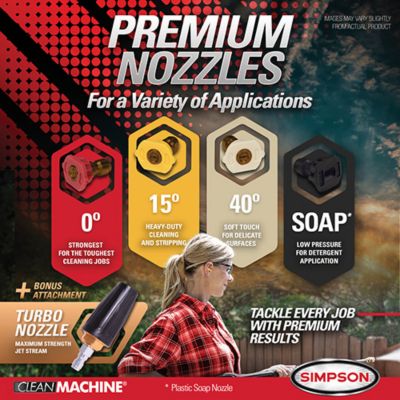 Image showing 5 th SIMPSON 3200 PSI at 2.5 GPM 170cc Engine with Axial Pump and Soap Tank Cold Water Clean Machine Gas Pressure Washer