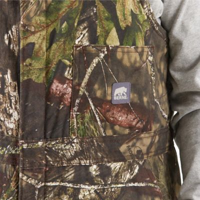 Image showing 3 th Berne Men's Quilt-Lined Duck Insulated Bib Overalls