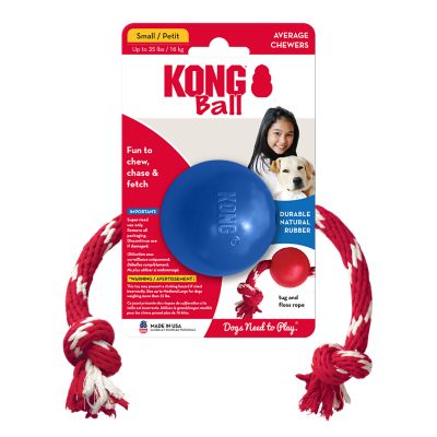 KONG Old Glory Ball with Rope Small