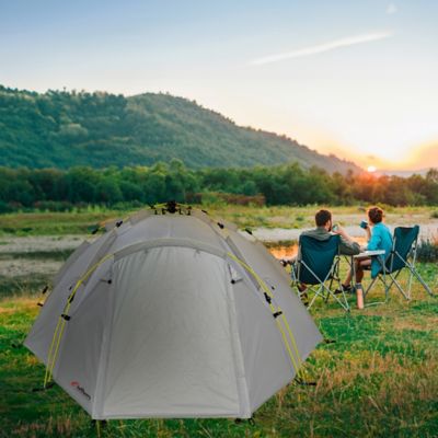 Image showing  Nowata 4 Four-Person Pop-up Dome Camping Tent, Gray