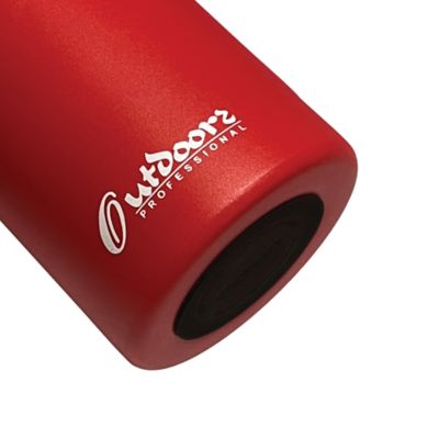 Image showing  20-Oz. Stainless Steel Double-Walled Vacuum-Insulated Travel Bottle with Leakproof Screw Cap (Red)