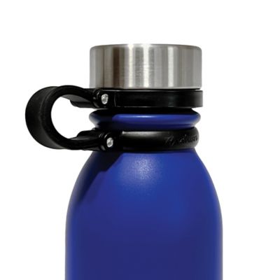 Image showing 5 th Outdoors Professional 20-Oz. Stainless Steel Double-Walled Vacuum-Insulated Travel Bottle with Leakproof Screw Cap (Blue)