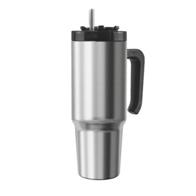 Image showing 5 th Outdoors Professional 30-Oz. Stainless Steel Double-Walled Insulated Tumbler with Straw (Stainless Steel)