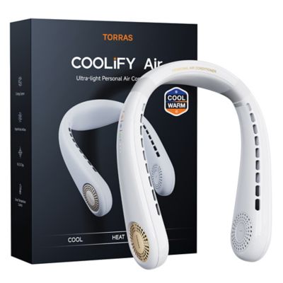 Image showing  Portable Neck Fan, COOLiFY Air Personal Wearable Neck Air Conditioner, Bladeless, 5000mAh Rechargeable (Golden White)