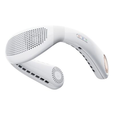 Image showing  Portable Neck Fan, COOLiFY Air Personal Wearable Neck Air Conditioner, Bladeless, 5000mAh Rechargeable (Golden White)