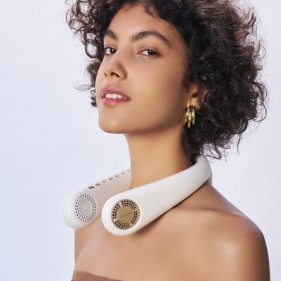 Image showing 5 th TORRAS Portable Neck Fan, COOLiFY Air Personal Wearable Neck Air Conditioner, Bladeless, 5000mAh Rechargeable (Golden White)