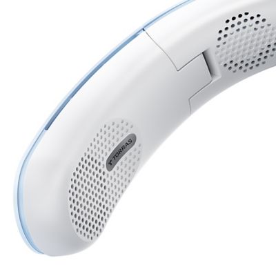 Image showing  Portable Foldable Neck Fan, COOLiTE with 4,000-mAh Battery (Light Blue)