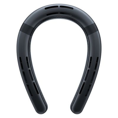 Image showing  Portable Neck Fan, COOLiFY CyberSmart AIControl Air Conditioner, Bladeless, 6000mAh Rechargeable (Cascade Black)